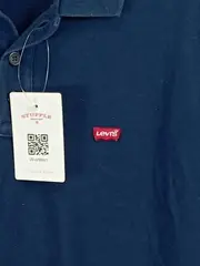 Vorschaubild 3 von Herren Poloshirt Gr. M Blau Kurzarm Baumwolle Casual