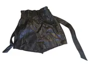 Vorschaubild 3 von Paperbag Shorts Damen Gr. M 38 Schwarz Baumwolle Freizeit