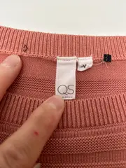 Vorschaubild 4 von Damen Pullover Rosa XL Casual Strukturmuster Langarm