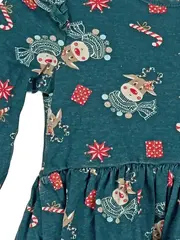 Vorschaubild 2 von Baby & Co Weihnachtskleid Rentier Gr. 80 Petrol Festlich