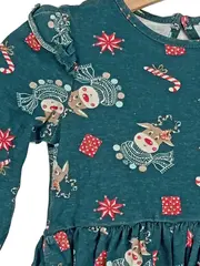 Vorschaubild 5 von Baby & Co Weihnachtskleid Rentier Gr. 80 Petrol Festlich