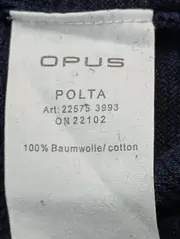 Vorschaubild 4 von Damen Pullover Gr. 36/S Blau Gestreift Casual Basic Baumwolle