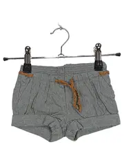 Vorschaubild 1 von Baby Shorts Gr. 68 Grau Meliert Geflochtener Gürtel