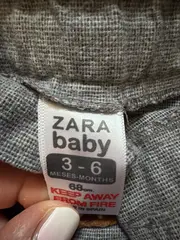 Vorschaubild 2 von Baby Shorts Gr. 68 Grau Meliert Geflochtener Gürtel
