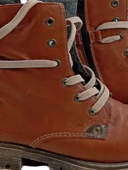 Vorschaubild 3 von Damen Stiefel Schnürstiefel Braun Leder Gr. 37 Warm gefüttert