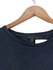 Vorschaubild 5 von Damen T-Shirt Blau Gr. 36/S Casual Meliert Baumwolle Kurzarm