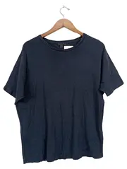 Vorschaubild 1 von Damen T-Shirt Blau Gr. 36/S Casual Meliert Baumwolle Kurzarm