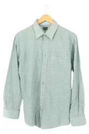 Vorschaubild 1 von Herren Freizeithemd Kariert Grün Gr. 40 Langarm Klassisch