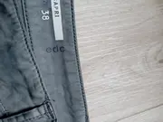 Vorschaubild 2 von Damen Capri Stoffhose Gr. 38 Grau Baumwolle