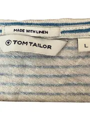 Vorschaubild 4 von Damen T-Shirt Leinen gestreift Kurzarm Mehrfarbig Gr. 40/L