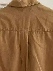 Vorschaubild 4 von Hemdbluse Damen Gr. 38/M Braun Casual Langarm Baumwolle