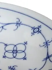 Vorschaubild 3 von Dekoschale Porzellan Blumenmuster Weiß Blau Ø 19cm Klassisch