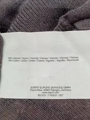 Vorschaubild 5 von Damen Strickjacke Grau Gr. 34/XS Viskose Baumwolle Klassisch Elegant