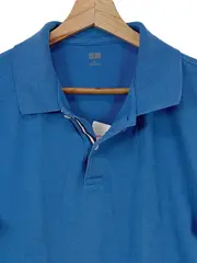 Vorschaubild 3 von Poloshirt Herren XL Blau Kurzarm Baumwolle Casual Polo Shirt