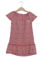 Vorschaubild 1 von Mädchen Freizeitkleid Blumenmuster Rosa Gr. 116 Rüschen