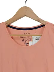 Vorschaubild 2 von Damen T-Shirt Gr. 36/S Orange Casual Kurzarm Shirt