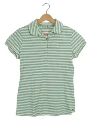 Vorschaubild 1 von Damen Poloshirt gestreift Grün Gr. 38