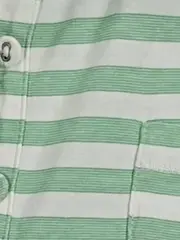 Vorschaubild 6 von Damen Poloshirt gestreift Grün Gr. 38