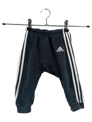 Vorschaubild 1 von Kinder Jogginghose Gr. 74 Schwarz Trainingshose Sport Hose Streifen Logo