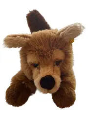 Vorschaubild 1 von Kuscheltier Hund liegend Stofftier Braun 38 cm