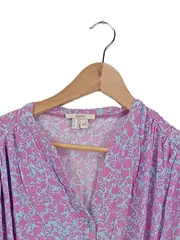 Vorschaubild 2 von Damen Blusenkleid Gr. 38 M Mehrfarbig Blumenmuster Casual