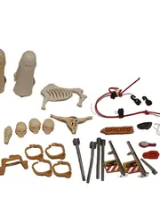 Vorschaubild 3 von Zubehör Konvolut Geister Skelett Waffen Pfeil Bogen Paddel Set Mehrfarbig