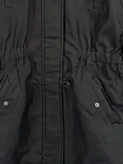Vorschaubild 4 von Kinder Parka Schwarz mit Kapuze Kunstfellbesatz Einheitsgröße