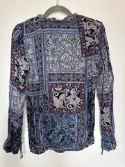 Vorschaubild 2 von EDC Damen Bluse Langarm Paisley Muster Gr. 36/S Mehrfarbig Bohemian