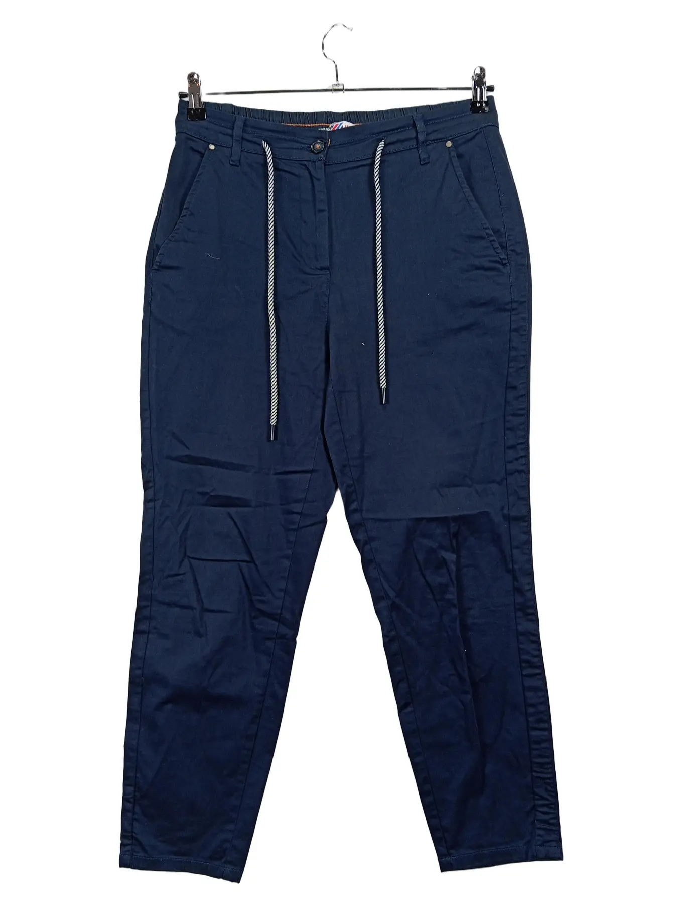 CECIL Jogginghose Damen Gr. 38/M Blau Casual Baumwolle Elasthan
