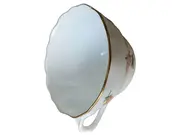 Vorschaubild 1 von Tasse Porzellan Weiß Klassisch Blumenmuster 200ml