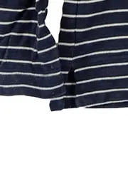 Vorschaubild 4 von Damen Langarmshirt gestreift Gr. 38/M Blau Casual Baumwolle