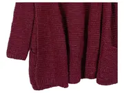 Vorschaubild 6 von Strickjacke Damen Gr. 38/M Rot Casual Strickmuster Metallic-Look