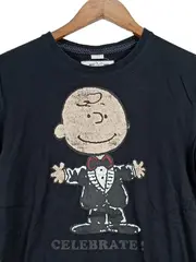 Vorschaubild 2 von Herren T-Shirt Grafik Print Kurzarm Schwarz Gr. L