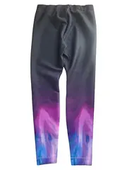 Vorschaubild 3 von Damen Leggings M Schwarz Mehrfarbig Sportlich Farbverlauf Hose