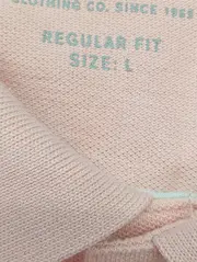 Vorschaubild 3 von Herren Poloshirt Gr. 50/L Rosa Klassisch Freizeit Büro Baumwolle