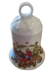 Vorschaubild 1 von Flößerland Weihnachtsglocke 1998 Porzellan Glocke Weiß