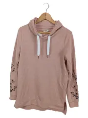 Vorschaubild 1 von Damen Hoodie Gr. 36/S Rosa Casual Florales Muster