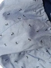 Vorschaubild 2 von Baby Mütze Seemann Blau Gestreift Baumwolle Elasthan Kinder