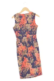 Vorschaubild 2 von Etuikleid Damen Gr. 36/S Mehrfarbig Floral Elegant Business Midikleid