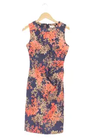 Vorschaubild 1 von Etuikleid Damen Gr. 36/S Mehrfarbig Floral Elegant Business Midikleid