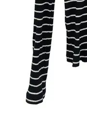 Vorschaubild 7 von Damen Langarmshirt Gestreift Schwarz Basic Gr. XS (34/XS) Rippstrick