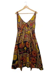 Vorschaubild 1 von Damen Freizeitkleid Bohemian Mehrfarbig Gr. 38 Viskose