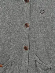 Vorschaubild 4 von Alife and Kickin Damen Sweatjacke Kapuze Freizeit Grau Meliert Gr. 36 S