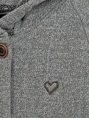 Vorschaubild 3 von Alife and Kickin Damen Sweatjacke Kapuze Freizeit Grau Meliert Gr. 36 S