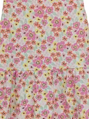 Vorschaubild 2 von DOPO DOPO Blumenkleid Mädchen Gr. 116 Mehrfarbig Sommerkleid Freizeit