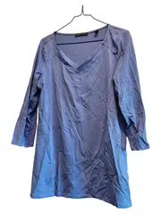 Vorschaubild 1 von Langarmshirt Damen XXL Blau Casual Baumwolle
