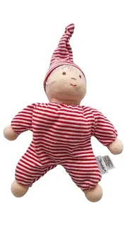 Vorschaubild 1 von Schlafmützen-Puppe Junge Baby Kuscheltier Mehrfarbig 26cm