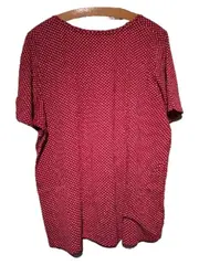 Vorschaubild 3 von Damen T-Shirt Gr. 46/48 Rot Weiß Punkte Kurzarm Plus Size