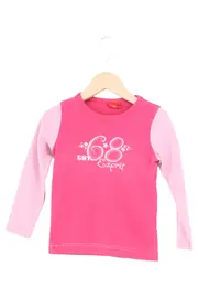 Vorschaubild 1 von Kinder Sweatshirt Gr. 104 Rosa Langarm Logo-Print Casual