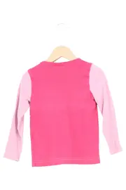Vorschaubild 2 von Kinder Sweatshirt Gr. 104 Rosa Langarm Logo-Print Casual